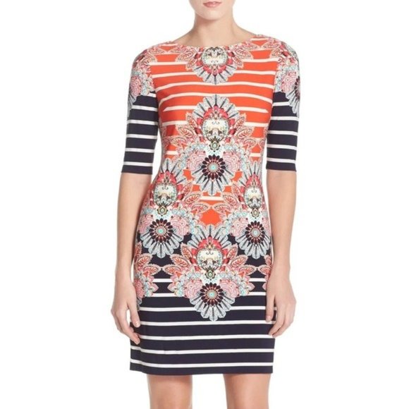 Eliza J Dresses & Skirts - Eliza J Print Jersey Sheath Dress